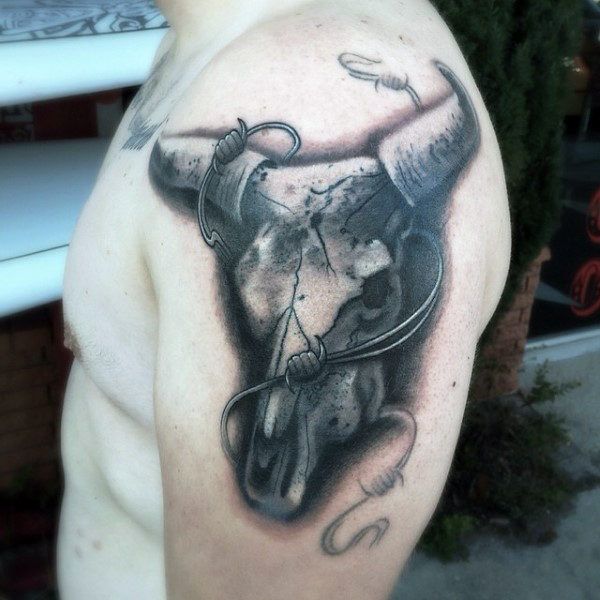 Top 93 Bull Skull Tattoo Ideas 2021 Inspiration Guide