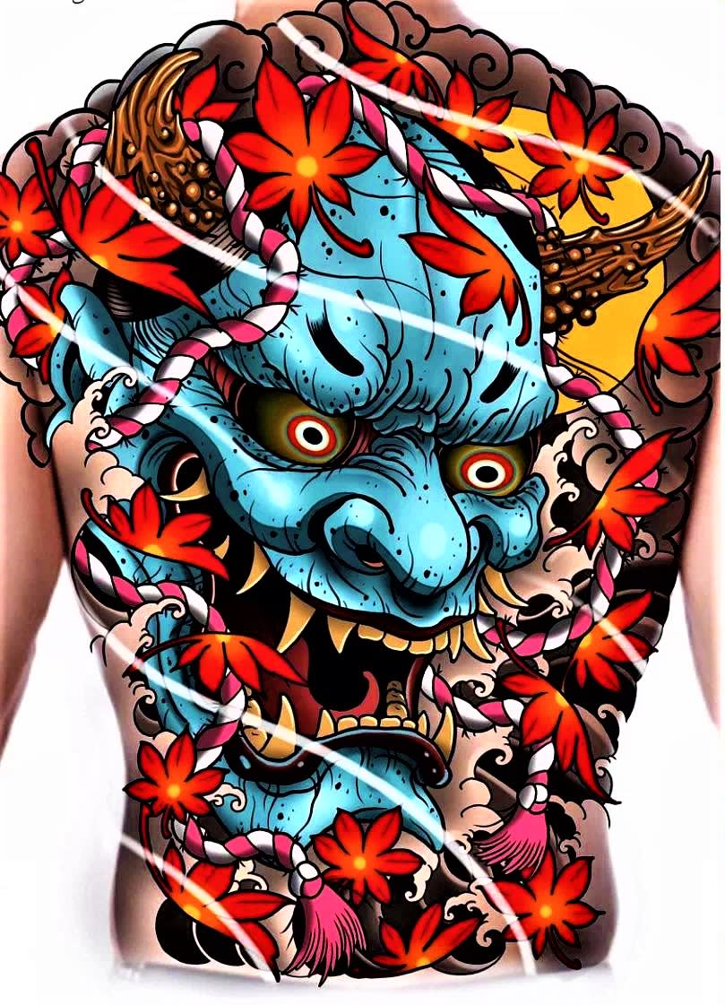 Top More Than 82 Japanese Mask Tattoo Latest In Coedo Com Vn