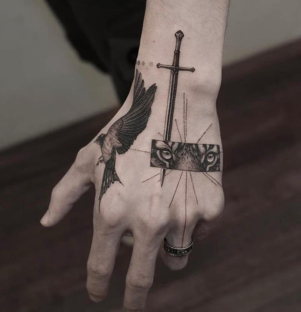 7 Unique Top of Hand Tattoo Ideas