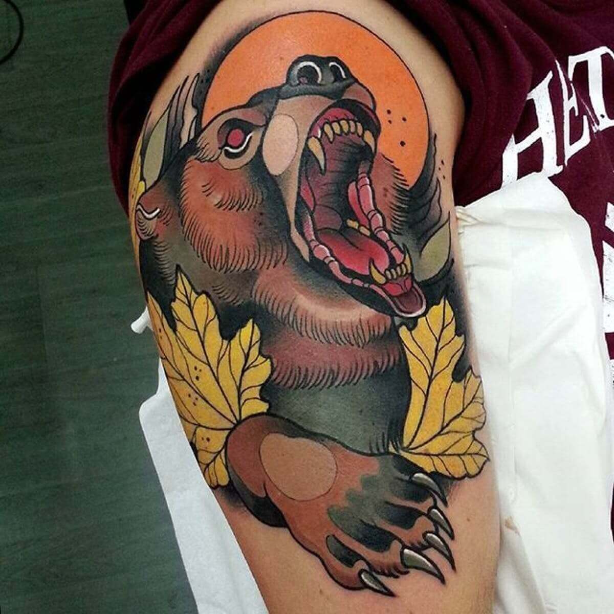 Traditional Bear Tattoo Designs