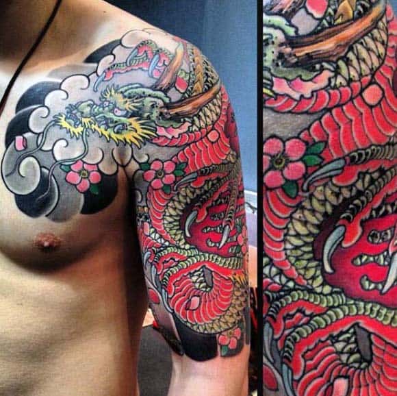 Traditional Japanese Dragons Tattoos