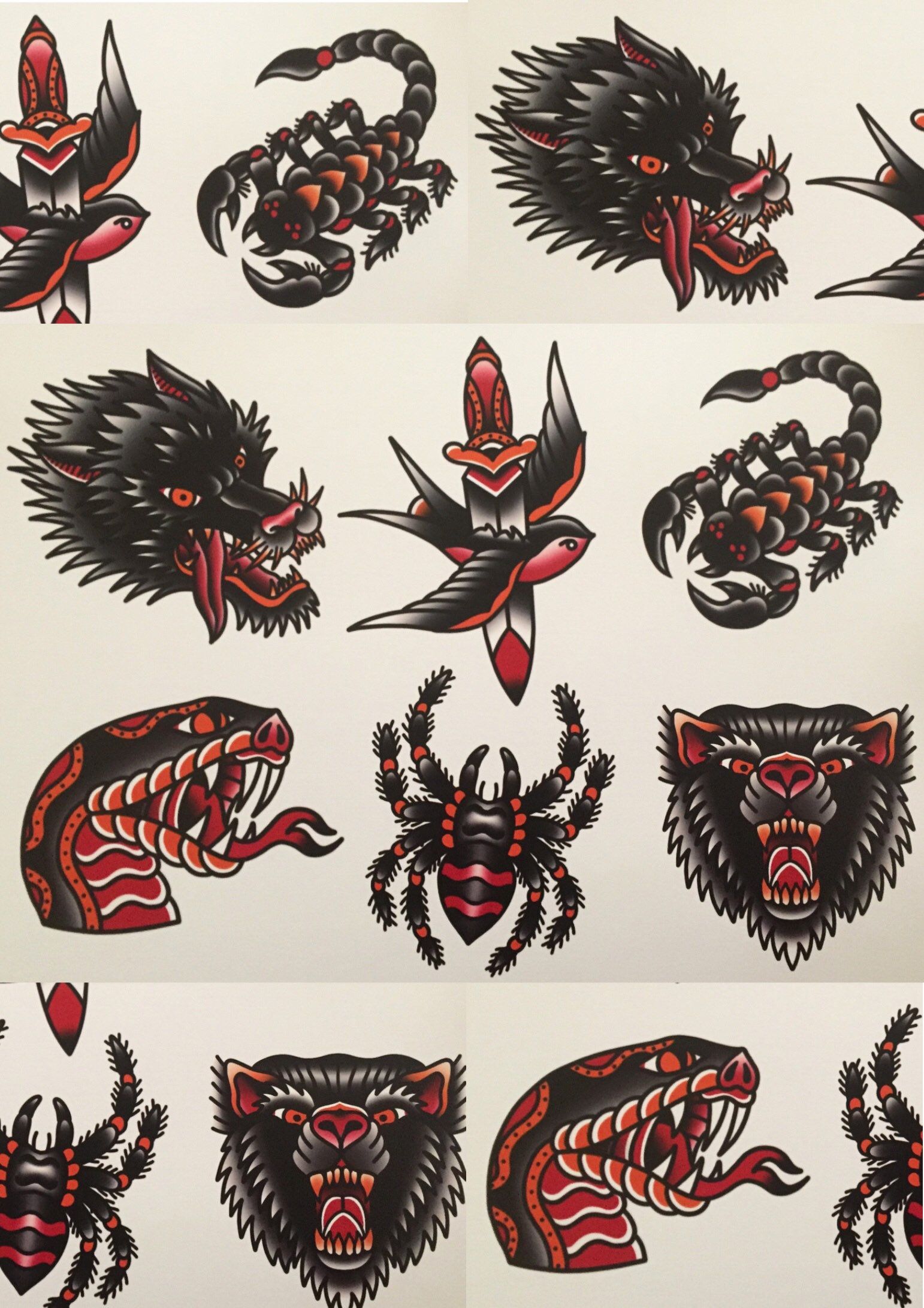 Traditional Tattoo Flash Designs Alda Beavers