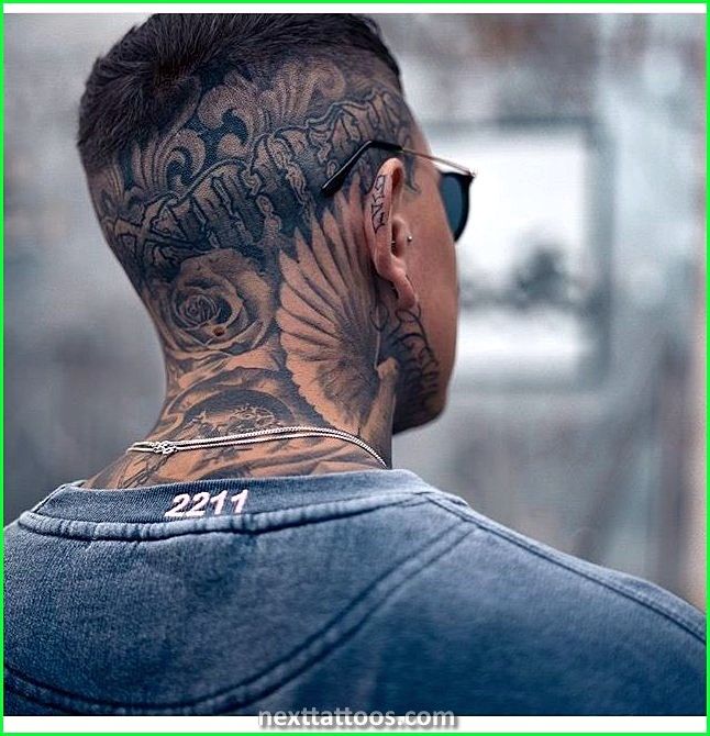 Trendy Shaved Haircuts With Tattoo On Head For Men Head Tattoos