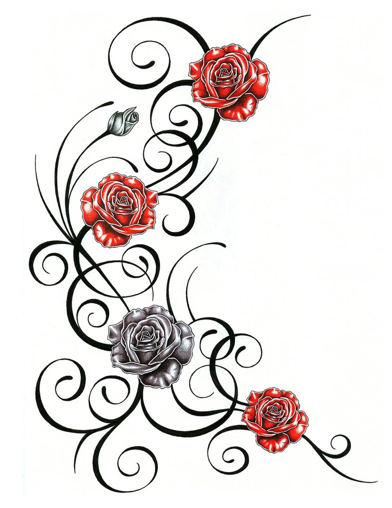 Tribal Rose Tattoos Here Are Some Examples Of Tribal Rose Tattoos