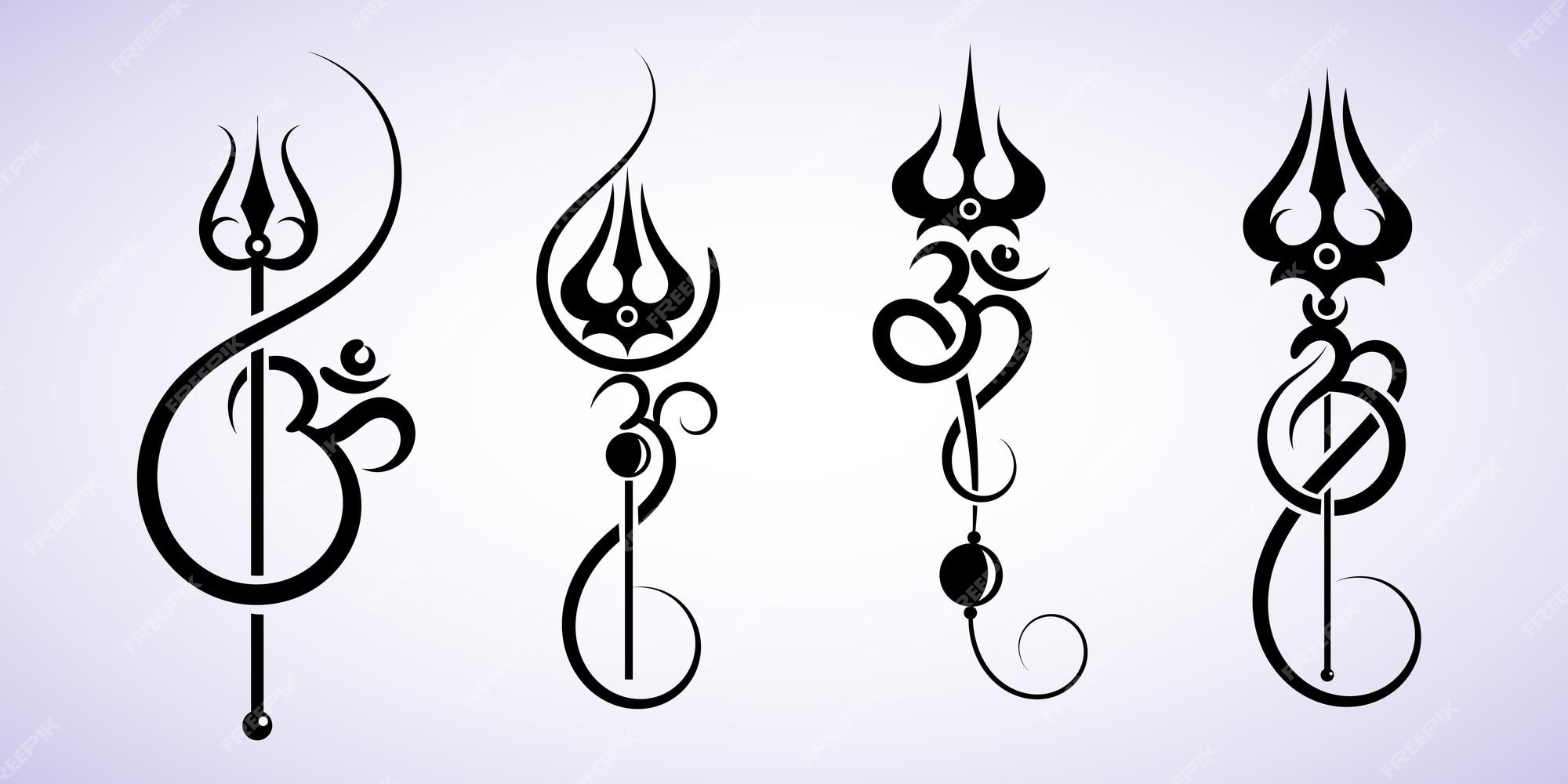 Trishul Symbol Tattoo