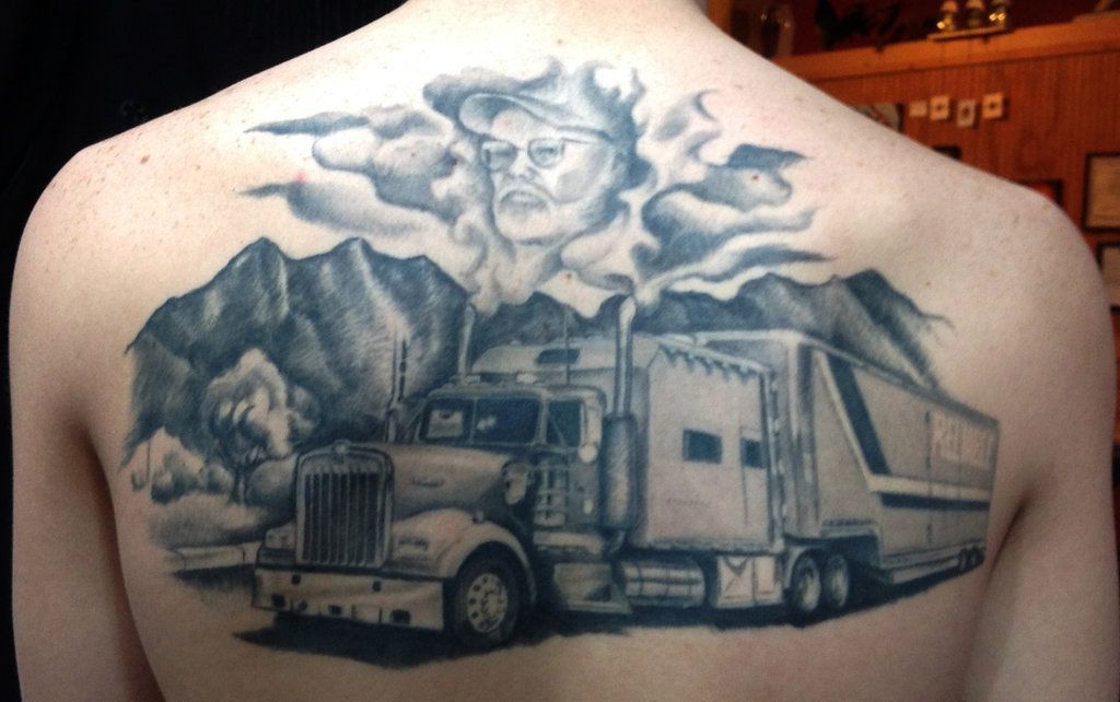 Trucker Tattoo Designs: Gearing Up for the Open Road