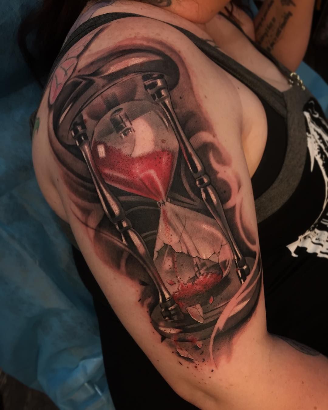 Unique Abstract Hourglass Tattoo Viraltattoo