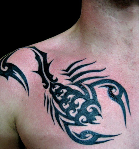 Tribal Scorpion Tattoo Designs with Unique Twist