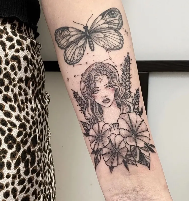 Unique Virgo Tattoos For Females 2023 Meaningful Ideas