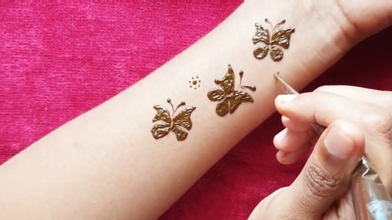 Update More Than 82 Butterfly Mehndi Design Tattoo Best Seven Edu Vn