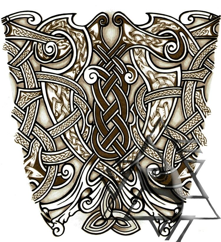 Viking Tattoo Sleeve Norse Tattoo Celtic Tattoos Sleeve Tattoos