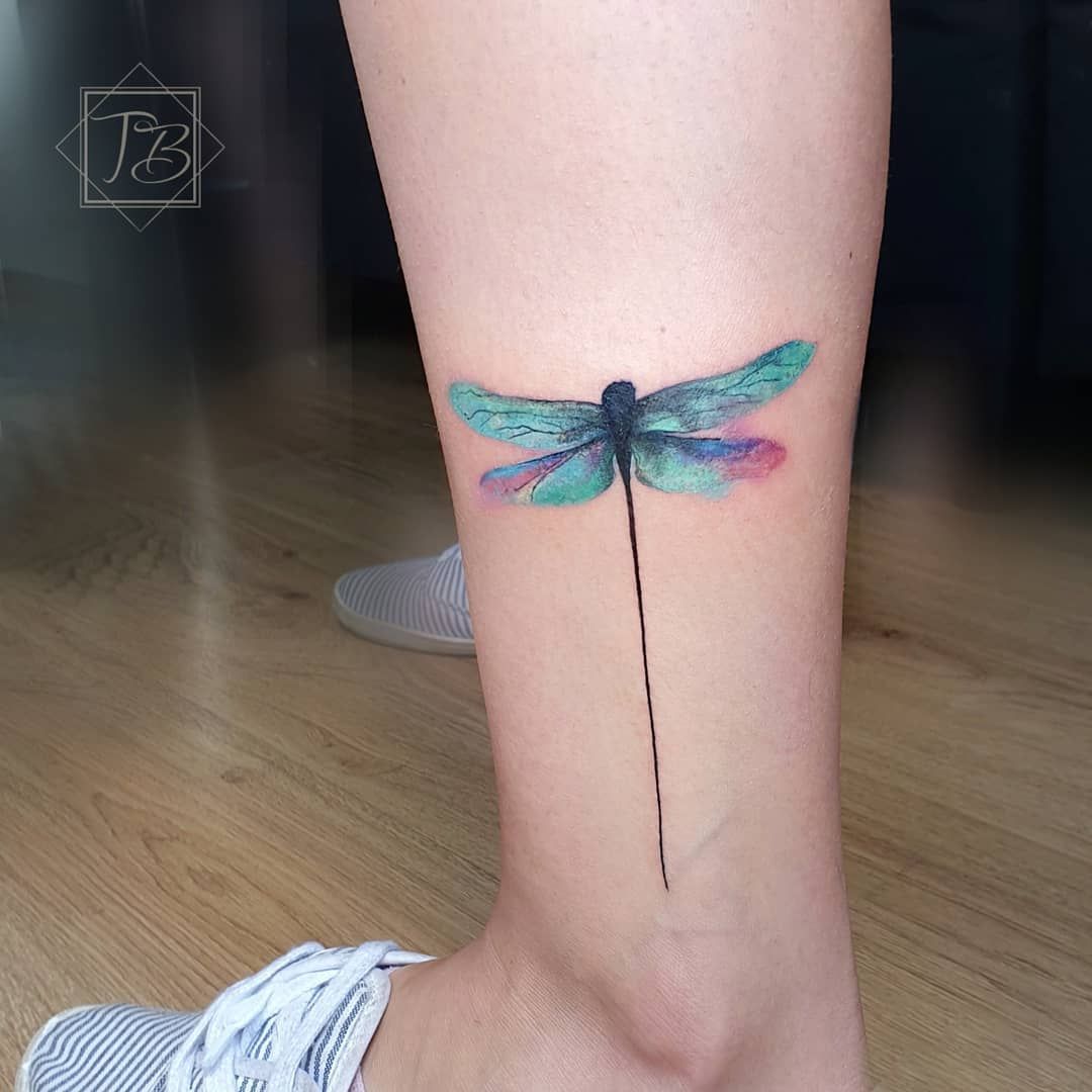 Watercolor Dragonfly Tattoo Designs and Meaning