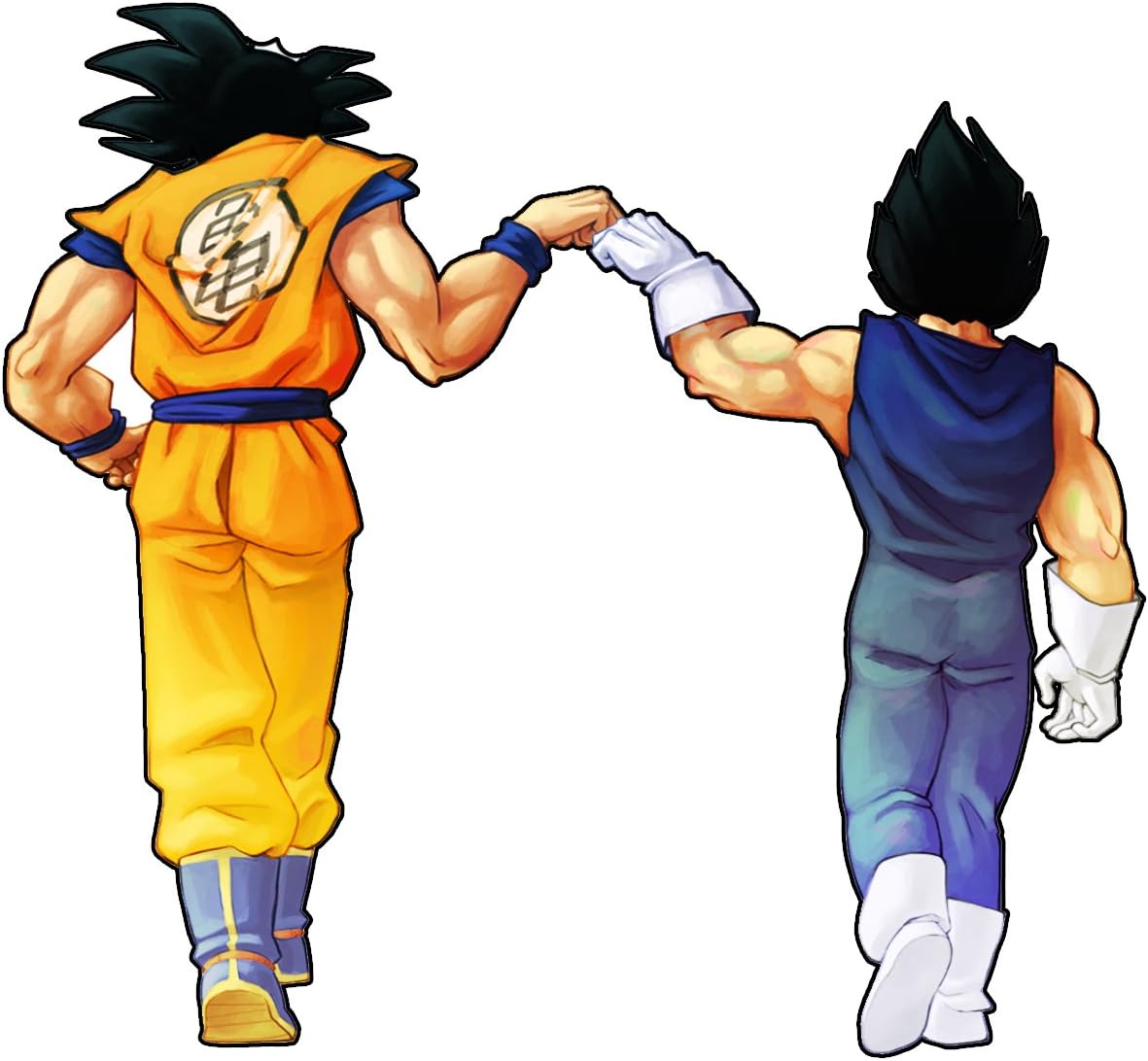 We Can Enjoy Both Goku And Vegeta Fist Bump Make Sure Not To Break