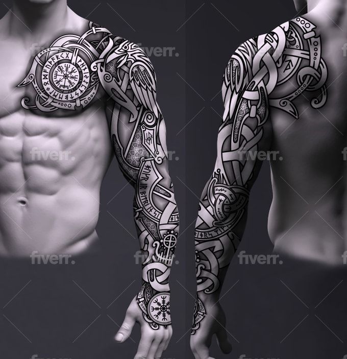 Wtfdotworktattoo Viking Tattoo Sleeve Norse Tattoo Nordic Tattoo